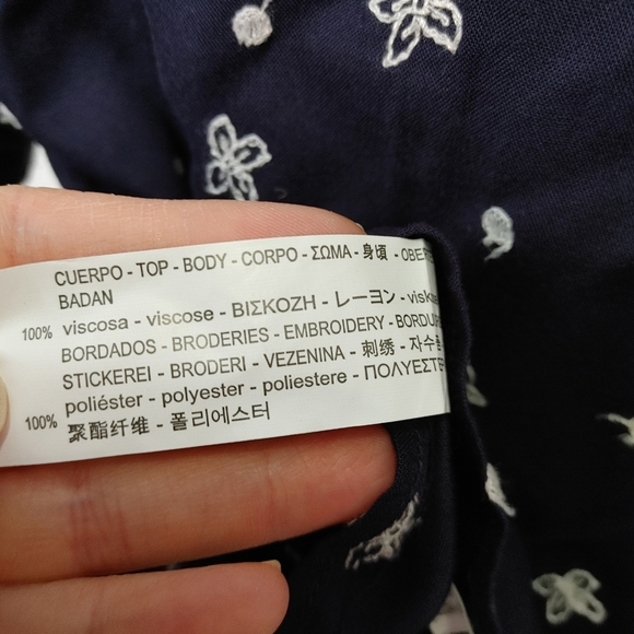ZARA embroidered top size L - Picture 8 of 11